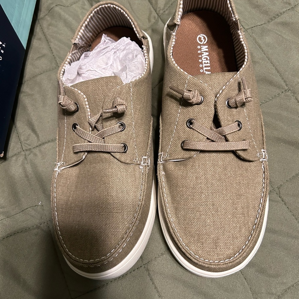 Magellan Outdoors Kids' Tan Boat Shoes